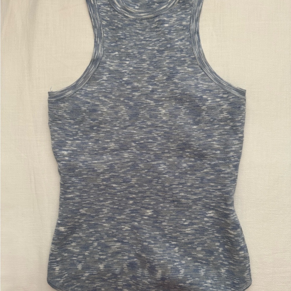 Abercrombie & Fitch Gray Sleeveless Fitted Tank Bodysuit